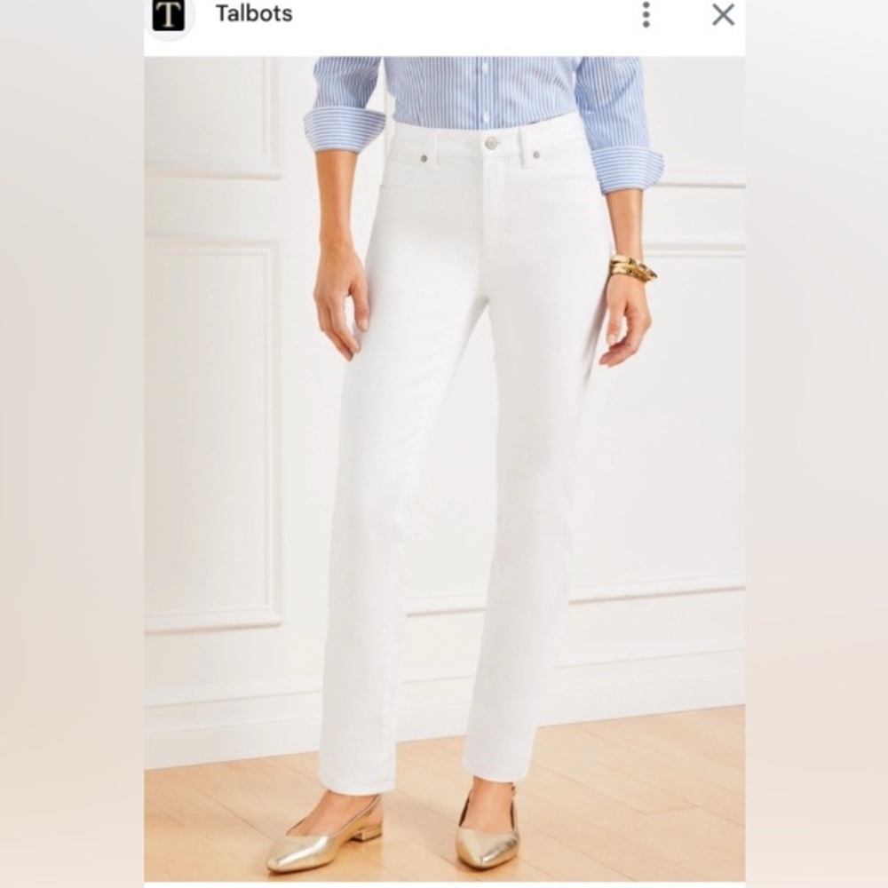 Talbots Flawless High Waist Straight Leg Jeans Sz 10